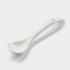 Банка для сыпучих продуктов BellaTenero, 280 мл, 9×9.5 см, с ложкой, бамбуковая крышка, фарфор, белая - Фото 4