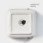 Банка для сыпучих продуктов BellaTenero, 280 мл, 9×9.5 см, с ложкой, бамбуковая крышка, фарфор, белая - Фото 7