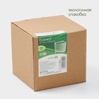 Банка для сыпучих продуктов BellaTenero, 280 мл, 9×9.5 см, с ложкой, бамбуковая крышка, фарфор, белая - Фото 8