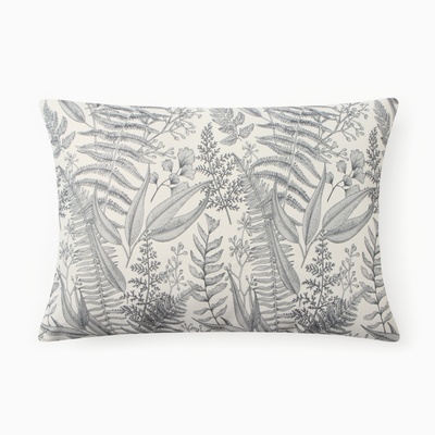 Подушка декоративная «Этель. Листва», 40×60 см, серая