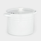 УЦЕНКА Кастрюля эмалированная цилиндрическая, 9 л, светлая МИКС - Фото 1