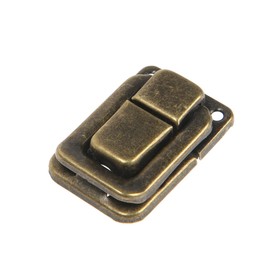 Замок для шкатулок, кейсов 35×25, цвет бронза, 4 шт.
