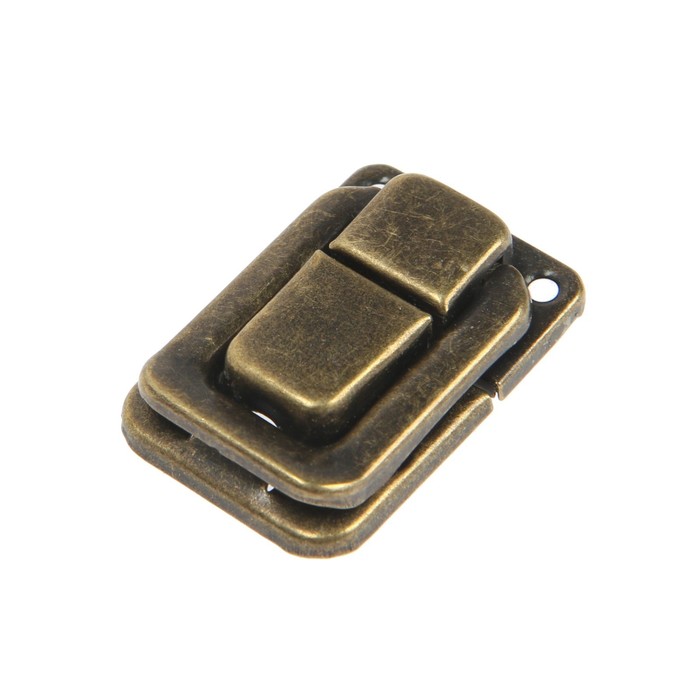 Замок для шкатулок, кейсов 35×25, цвет бронза, 4 шт.