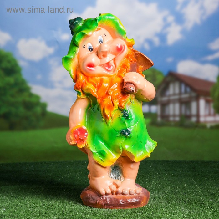 Садовая фигура "Гном с киркой" 20х24х52см - Фото 1