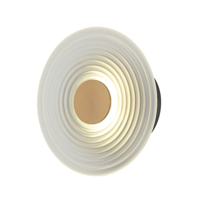 Бра Gerhort G61427/1wBK+WT, 1хLED, 20х7,8х20 см, цвет белый - Фото 1