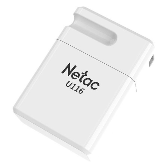 Флешка Netac 16GB U116 NT03U116N-016G-20WH USB2.0 белый - фото 51673874