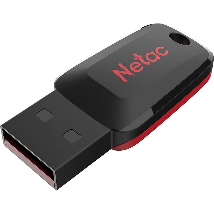 Флешка Netac 8GB U197 NT03U197N-008G-20BK USB2.0 черный/красный - фото 51663468