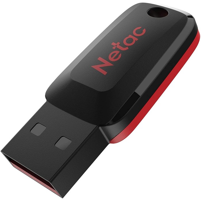 Флешка Netac 8GB U197 NT03U197N-008G-20BK USB2.0 черный/красный - фото 51663469