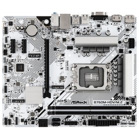 Материнская плата Asrock B760M-HDV/M.2 Soc-1700 Intel B760 2xDDR5 mATX AC`97 8ch(7.1) 2.5Gg   107745