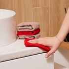 Набор махровых полотенец Этель «Санта» 30×30 см-4 шт., хл 340 г/м² - Фото 4