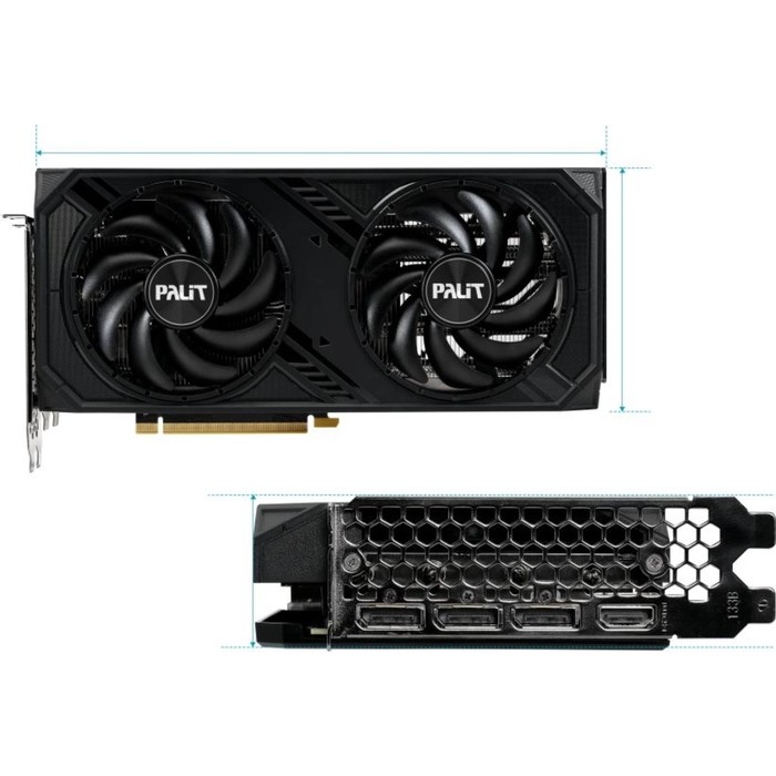 Видеокарта Palit PCI-E 4.0 RTX4060Ti DUAL NVIDIA GeForce RTX 4060TI 8Gb 128bit GDDR6 2310/1   107806 - фото 51661949