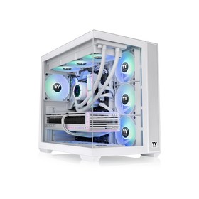 Корпус Thermaltake View 380 TG ARGB белый без БП ATX 9x120mm 5x140mm 1x200mm 2xUSB3.0 audio   107806