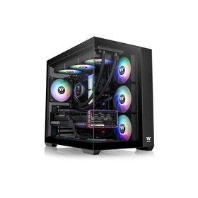 Корпус Thermaltake View 380 TG ARGB черный без БП ATX 9x120mm 5x140mm 1x200mm 2xUSB3.0 audi   107806