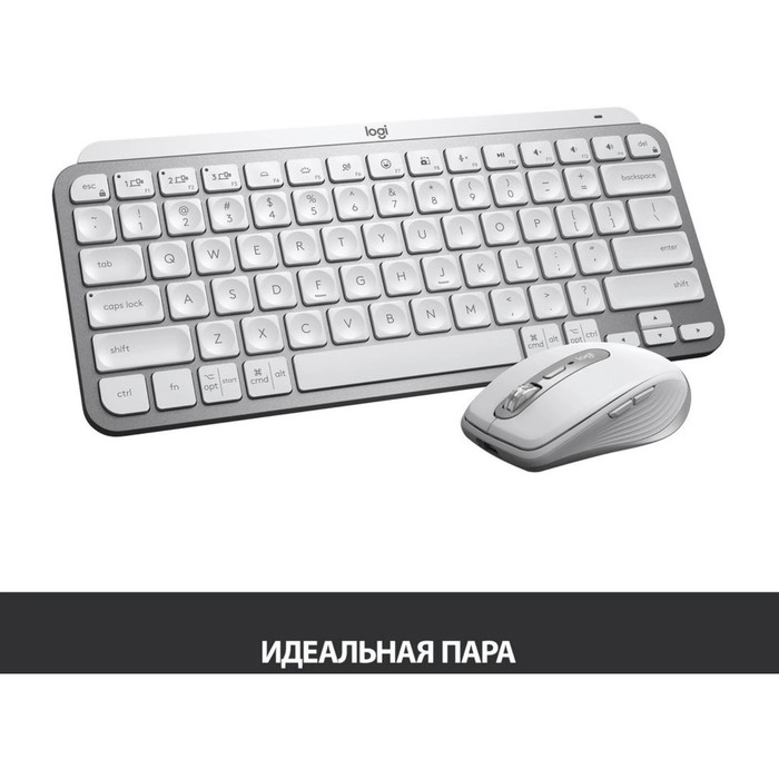 Клавиатура Logitech MX Keys Mini серебристый/белый USB беспроводная BT/Radio LED (920-01049   107807 - фото 51662179