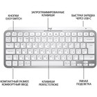 Клавиатура Logitech MX Keys Mini серебристый/белый USB беспроводная BT/Radio LED (920-01049 107807 - фото 51662184 Клавиатура Logitech MX Keys Mini серебристый/белый USB беспроводная BT/Radio LED (920-01049 107807 - фото 51662184