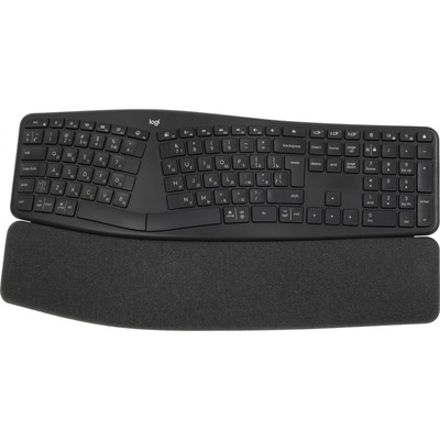 Клавиатура Logitech K860 ERGO механическая черный USB беспроводная BT Multimedia Ergo (подс   107807