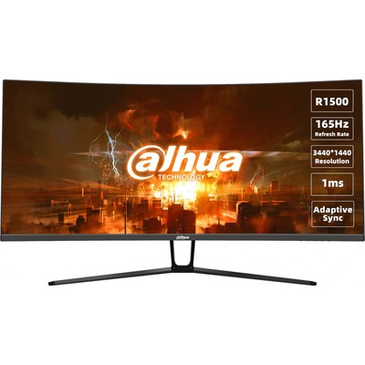 Монитор Dahua 34" DHI-LM34-E330C черный VA LED 1ms 16:9 HDMI матовая 3000:1 350cd 178гр/178   107807