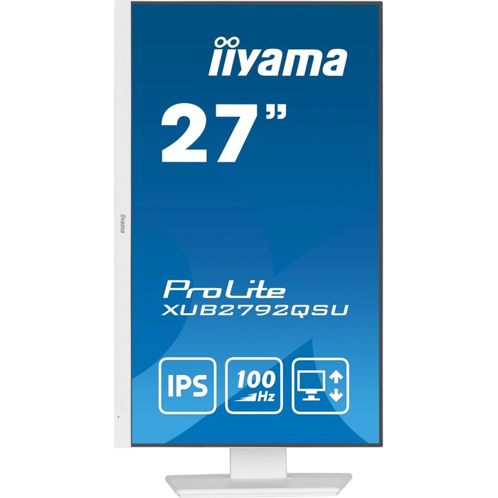 Монитор Iiyama 27" ProLite XUB2792QSU-W6 белый IPS LED 0.4ms 16:9 HDMI M/M матовая HAS Piv   1078079 - фото 51662276