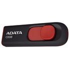 Флешка A-Data 64GB Classic C008 AC008-64G-RKD USB2.0 красный/черный - фото 51662306