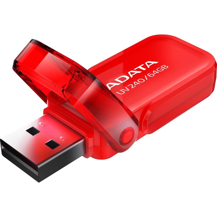 Флешка A-Data 64GB UV240 AUV240-64G-RRD USB2.0 красный - фото 51662313