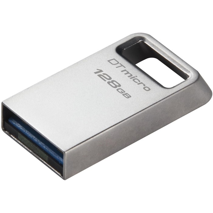 Флешка Kingston 128GB DataTraveler Micro DTMC3G2/128GB USB3.2 серебристый - фото 51684992