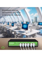 Коммутатор Digma DSP204G-2G-T80, L2, 6×1 ГБит/с, 4PoE, 4PoE+, 1PoE++, 80 Вт, неуправляемый - фото 51924973
