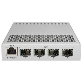 Коммутатор MikroTik CRS305-1G-4S+IN (L3) 1x1Гбит/с 4xКомбо(10GBase-T/SFP+) 4SFP+ управляемы   107809