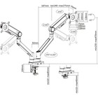Кронштейн для мониторов Ultramounts UM733W белый 17"-32" макс.8кг настольный поворот и накл 107809 - фото 51662362 Кронштейн для мониторов Ultramounts UM733W белый 17"-32" макс.8кг настольный поворот и накл 107809 - фото 51662362