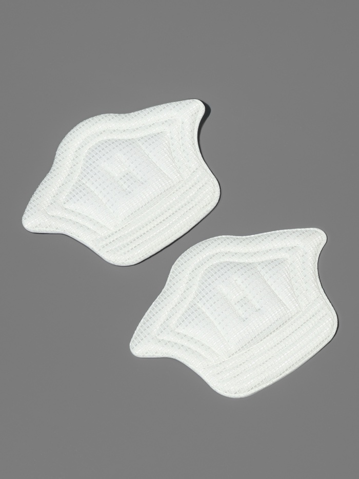 Пяткоудерживатели для обуви, на клеевой основе, 11×7.8 см, пара, белые - Фото 1