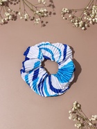 Резинка для волос QF «Орбита», жатка полосы, 12 см, синяя  (артикул 10679868)  большой выбор товаров оптом и в розницу по низким ценам с доставкой