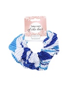 Резинка для волос QF «Орбита», жатка полосы, 12 см, синяя - Фото 5