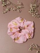 Резинка для волос QF «Орбита», стиль листья, 14 см, розовая  (артикул 10679879)  большой выбор товаров оптом и в розницу по низким ценам с доставкой