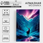 Алмазная мозаика на новый год с полным заполнением на холсте «Олень», 30 х 40 см, новогодний набор для творчества 10335483 - фото 13451724