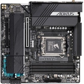 Материнская плата Gigabyte B650M AORUS ELITE AX SocketAM5 AMD B650 4xDDR5 mATX AC`97 8ch(7.   107806