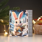 Новогодняя шкатулка-книга "Зая" 14х12х5 см - фото 26691441