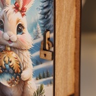 Новогодняя шкатулка-книга "Зая" 14х12х5 см - фото 26691443