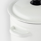 УЦЕНКА Кастрюля 6 л цил б/деколи цилиндр. (белая) - Фото 2