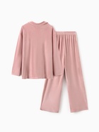 Пижама женская (рубашка, брюки) KAFTAN Plushy, размер 40-42, розовая - фото 23581581