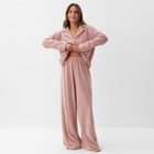 Пижама женская (рубашка, брюки) KAFTAN Plushy, размер 40-42, розовая 10530351 - фото 12870284