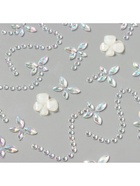 Наклейка-стразы на волосы «Белые бабочки», в причёску, 21×15.5 см - фото 117466718 Наклейка-стразы на волосы «Белые бабочки», в причёску, 21×15.5 см - фото 117466718