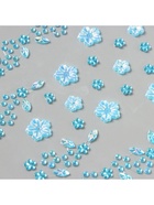 Наклейка-стразы на волосы «Нежные голубые цветы», в причёску, 21×15.5 см - фото 117466722 Наклейка-стразы на волосы «Нежные голубые цветы», в причёску, 21×15.5 см - фото 117466722