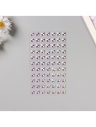 Наклейка-стразы «Бабочки. Браслеты», сиреневая, 15×9 см - фото 117888418