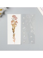 Переводная тату на тело и стразы «Полевой цветок», набор 2 листа, 18×8 см - Фото 4