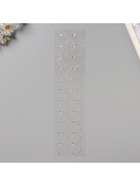 Наклейка-стразы «Подвесы», на шею, запястье, серебро, 35×8 см - фото 58016767