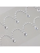 Наклейка-стразы «Подвесы», на шею, запястье, серебро, 35×8 см - фото 58016768