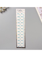 Наклейка - стразы «Подвесы», на шею, запястье, синяя, 35×8 см - Фото 3