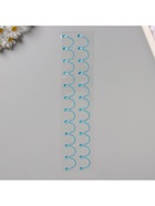 Наклейка - стразы «Подвесы», на шею, запястье, синяя, 35×8 см - Фото 4