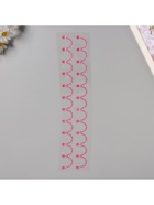 Наклейка-стразы «Подвесы», на шею, запястье, малиновая, 35×8 см - фото 58016773