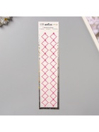 Наклейка - стразы «Узор из ромба. Браслет», малиновая, 35×8 см - Фото 3