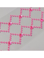 Наклейка-стразы «Узор из ромба. Браслет», малиновая, 35×8 см - фото 58016783